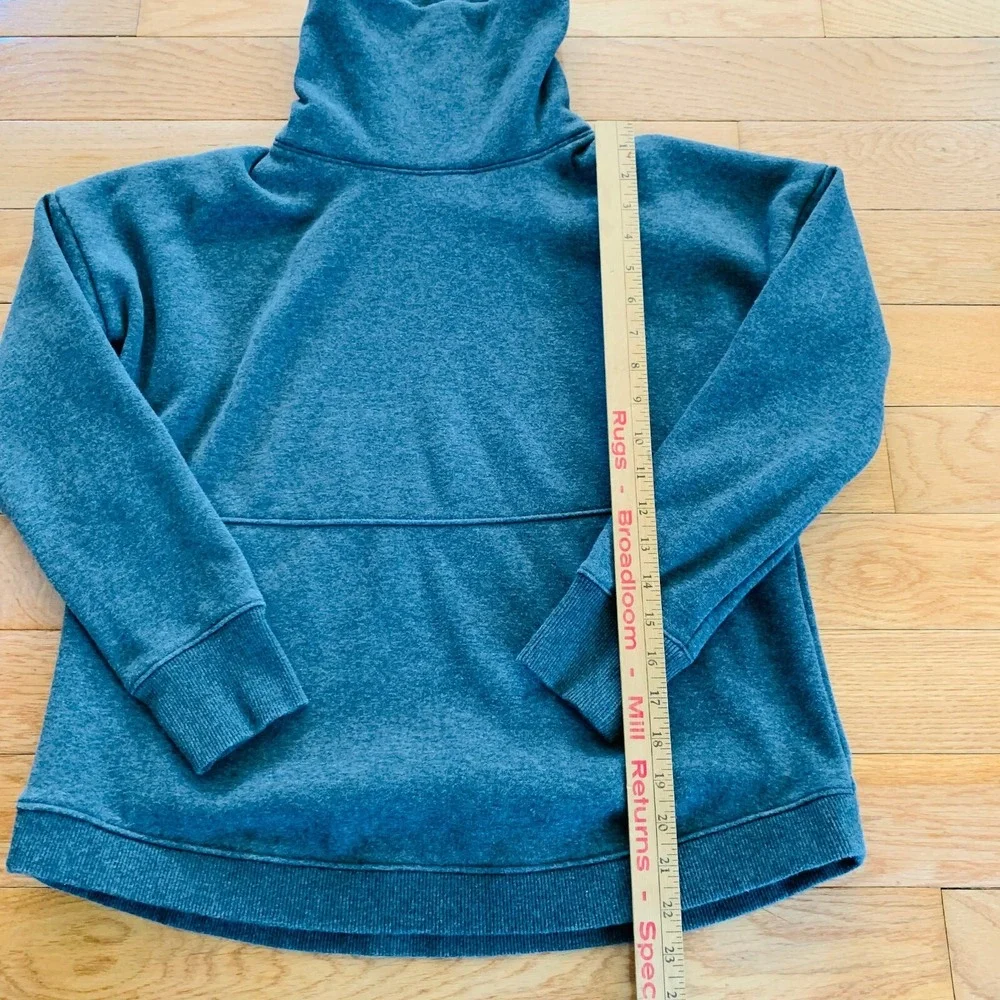 Athleta Turtleneck Sweater Gray Fleece Pullover Sweatshirt Womens‎ XXS - Picture 5 of 5